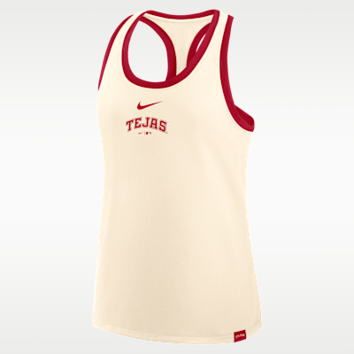 Texas Rangers Script City Connect Women's Nike MLB Racerback Tank